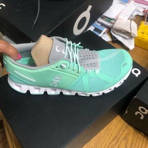 On cloud running shoes